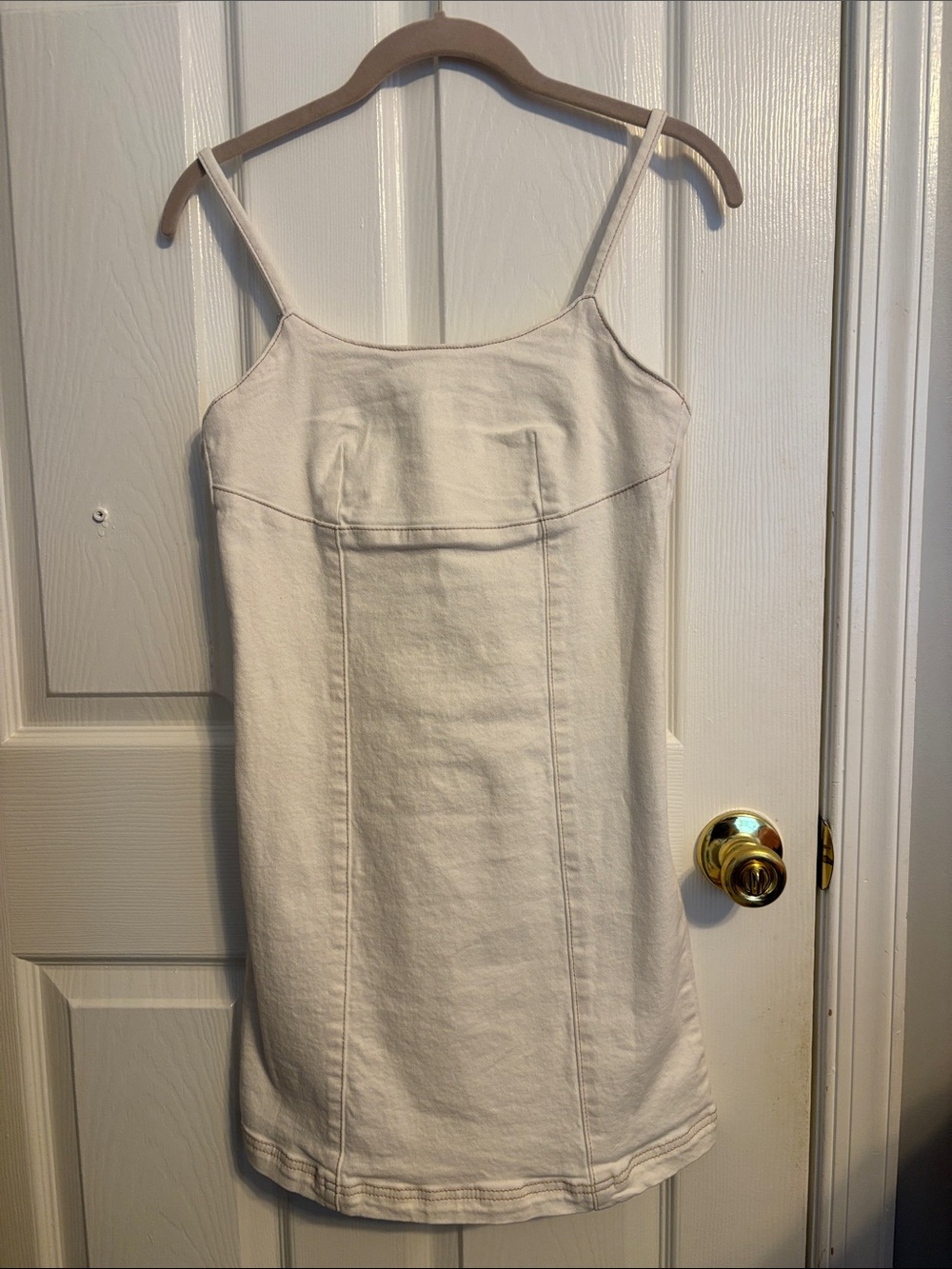 Denim mini dress